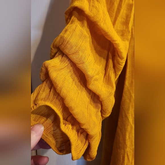 Indigo Rose Women's Dress Mustard yellow long sleeve with Lining Size 3xl plus - Picture 3 of 7